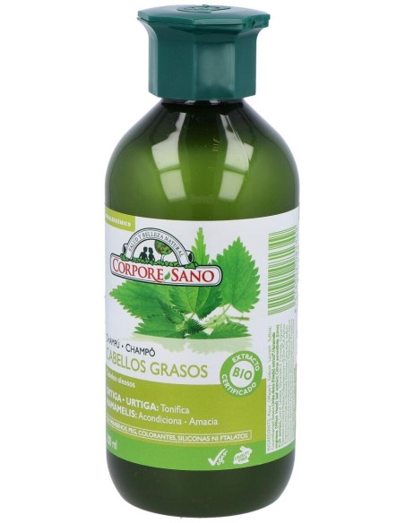 Champu Ortiga Hamamelis  Graso 300Ml de Corpore Sano