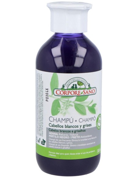 Champu Henna Blanco Y Gris 300Ml. de Corpore Sano