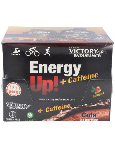 Victory Endurance Energy Up Gel +Cafeina Cola 24Ud de Weider