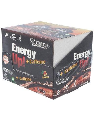 Victory Endurance Energy Up Gel +Cafeina Cola 24Ud de Weider