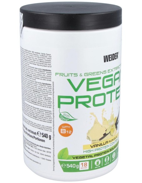Weider Vegan Protein Vainilla 540Gr. de Weider