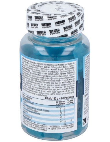 Weider Gummy Melatonina 60Gummies de Weider
