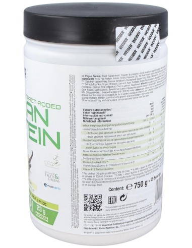 Weider Vegan Protein Vainilla 750Gr. de Weider