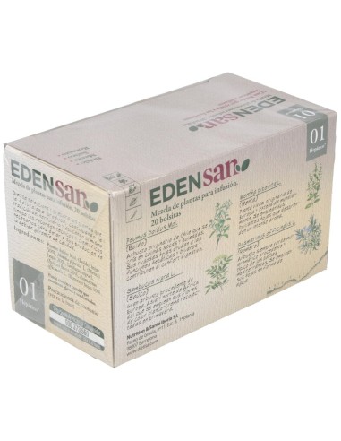 Edensan Hepático 01  Envase 20 Filtros(20 Infusiones) de Edensan®
