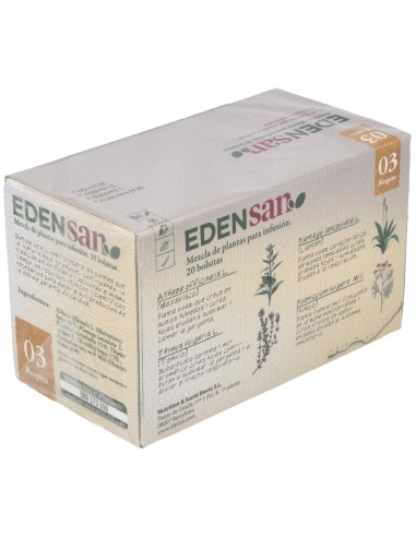 Edensan  Respira 03  Envase 20 Filtros(20 Infusiones) de Edensan®