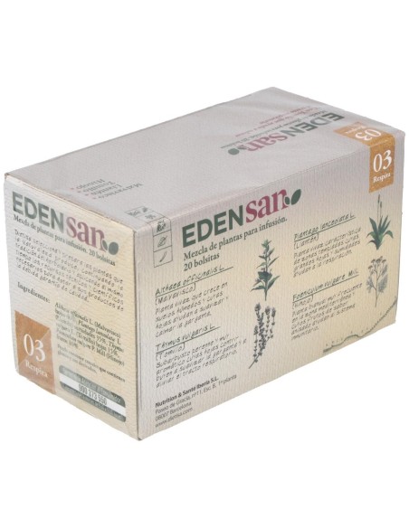 Edensan  Respira 03  Envase 20 Filtros(20 Infusiones) de Edensan®