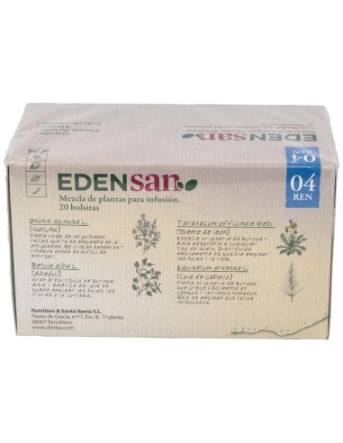 Edensan  Renal 04  Envase 20 Filtros(20 Infusiones) de Edensan®