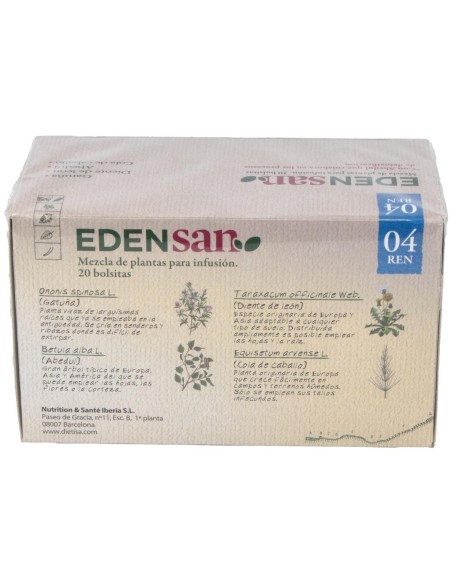 Edensan  Renal 04  Envase 20 Filtros(20 Infusiones) de Edensan®