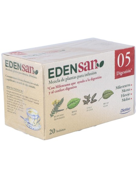 Edensan  Digestión 05  Envase 20 Filtros(20 Infusiones) de Edensan®