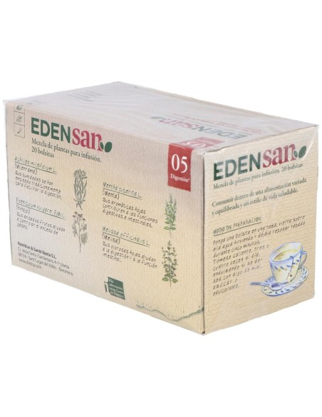 Edensan  Digestión 05  Envase 20 Filtros(20 Infusiones) de Edensan®