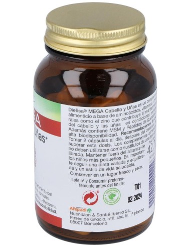 Mega Cabello Y Uñas 60Cap. de Dietisa (Dielisa)