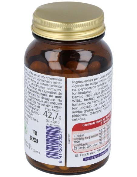 Mega Cabello Y Uñas  Envase 60 Cápsulas(30 Días) de Dielisa®