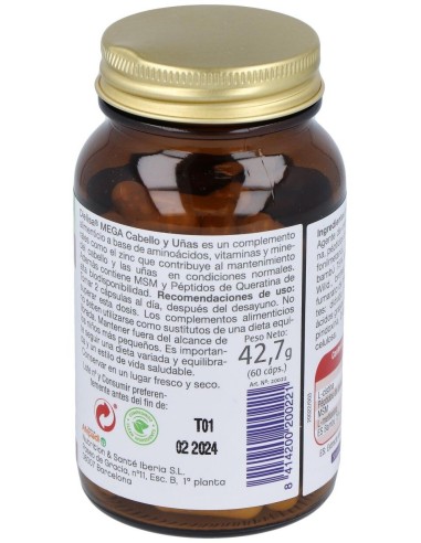 Mega Cabello Y Uñas 60Cap. de Dietisa (Dielisa)