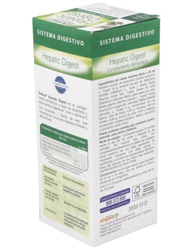 Hepatico Digestivo (Tonic Diet) 250Ml. de Dietisa (Dielisa)