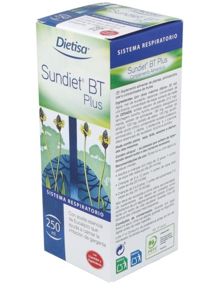 Sundiet Bt Plus 250 Ml  Envase 250 Ml(8-25 Días) de Dielisa®