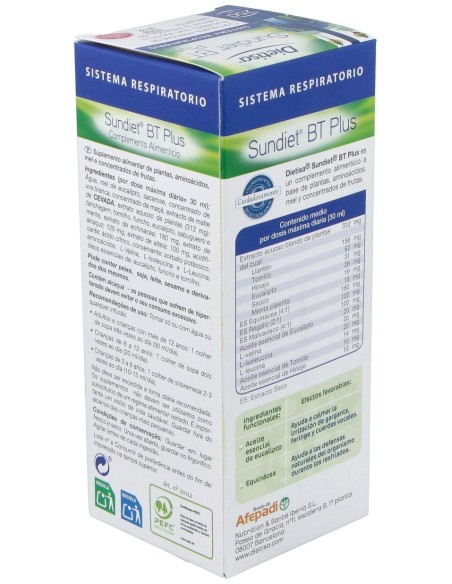 Sundiet Bt Plus 250 Ml  Envase 250 Ml(8-25 Días) de Dielisa®