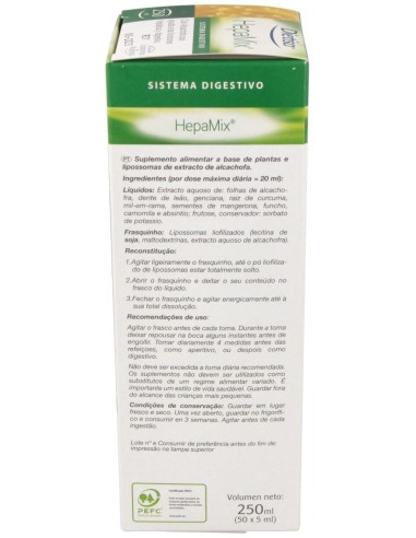 Hepamix Elixir  Envase 250 Ml(12 Días) de Dielisa®