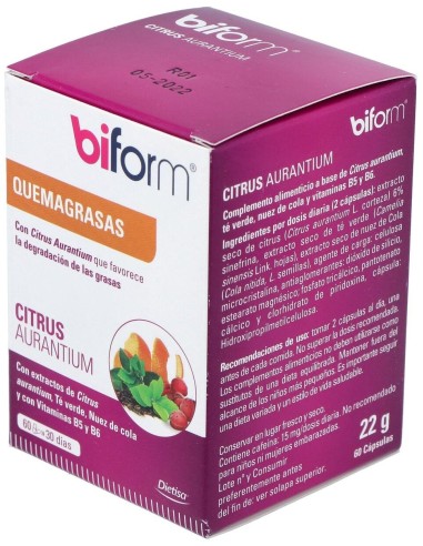 Citrus Aurantium  Envase 60 Cápsulas(30 Días) de Biform®