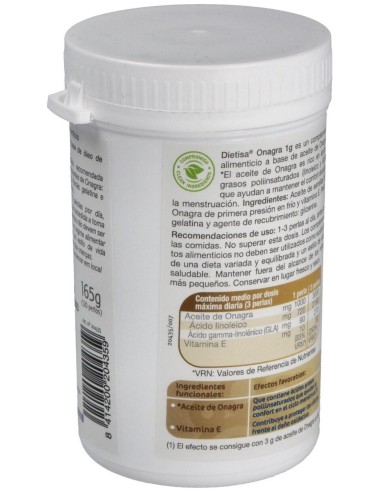 Onagra 1Gr. 120Perlas de Dietisa (Dielisa)