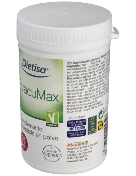 Evacumax  Envase 150 G(37 Días) de Dielisa®