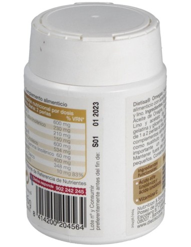 Omegas 3-6-9  Envase 60 Perlas(30-60 Días) de Dielisa®