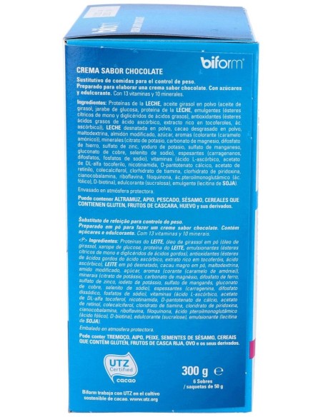Biform Crema Chocolate 6Sbrs de Dietisa (Dielisa)