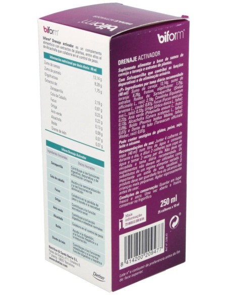 Drenaje Activador  250 Ml   Envase 250 Ml(7 Días) de Biform®