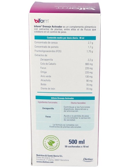 Biform Drenaje 500Ml. de Dietisa (Dielisa)