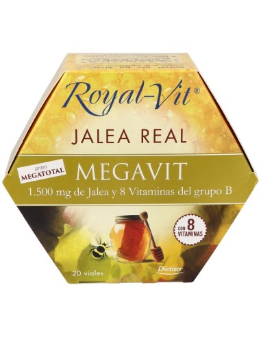 Royalvit Mega Vit Envase Que Contiene 20 Viales de Royal-Vit®