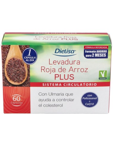 Dts Levadura Roja De Arroz Plus  60 Cápsulas  Envase 60 Cápsulas(60 Dias) de Dielisa®