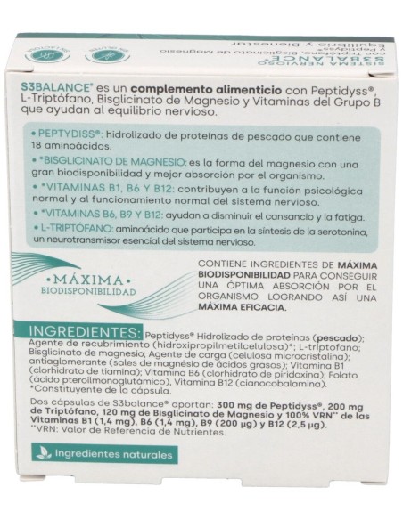 S3 Balance 30Cap. de Fdb