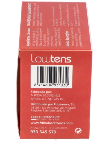 Lowtens Peptidos Lacticos 60Comp. de Fdb
