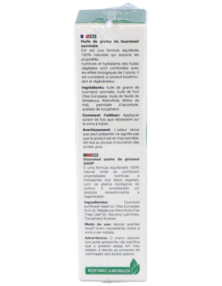 Aceite Girasol Ozonizado 600Ip Airless 50Ml. de Ozolife Biocosmetica Y Nutricion