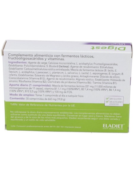 Digest Ultrabiotic 30Comp. de Eladiet