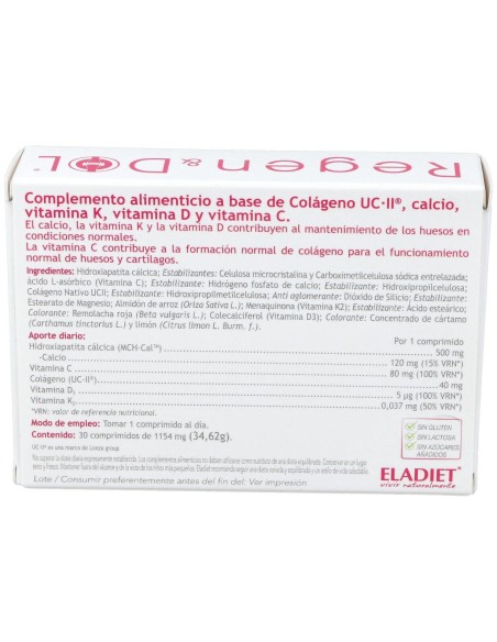 Regen & Dol Colageno Uc Ii 30Comp. de Eladiet
