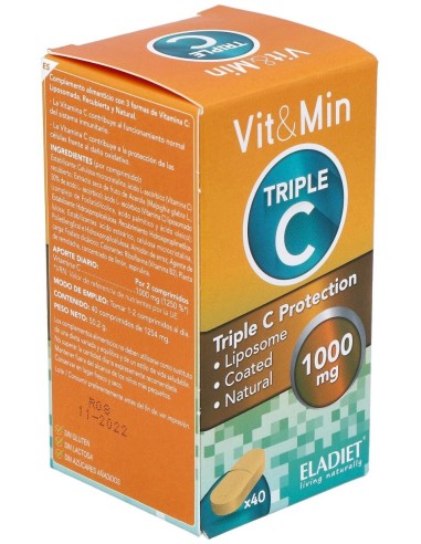 Triple C Vit. C Liposomada 40Comp. de Eladiet