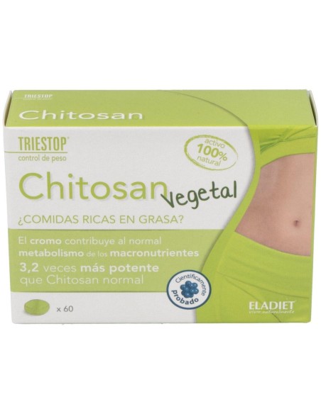 Triestop Chitosan Vegetal 60 Comprimidos de Eladiet