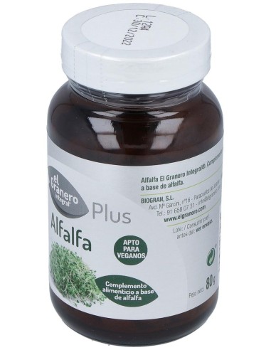 Alfalfa 400Mg. 200Comp. de El Granero