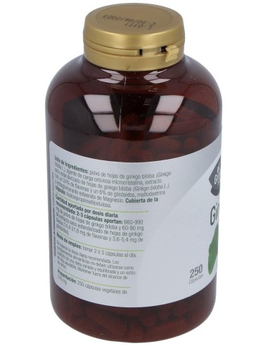 Ginkgo Biloba 250Cap. de El Granero