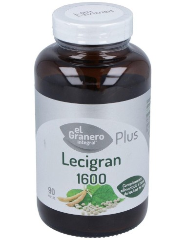 Lecitina De Soja Lecigran 1600Mg. 90Perlas de El Granero