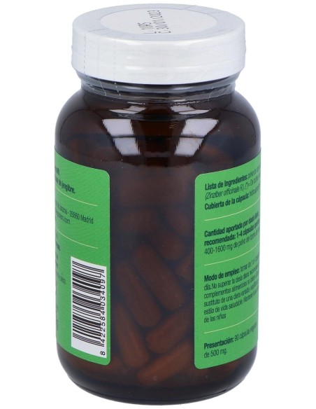 Jengibre 500Mg. 90Cap. Bio de El Granero