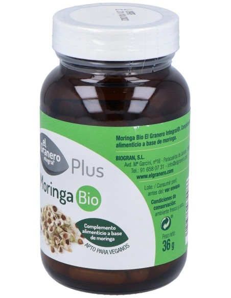 Moringa Bio 400Mg. 90Cap. de El Granero