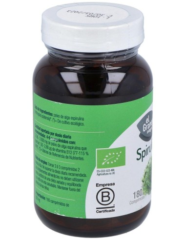 Espirulina Bio 180Comp. de El Granero