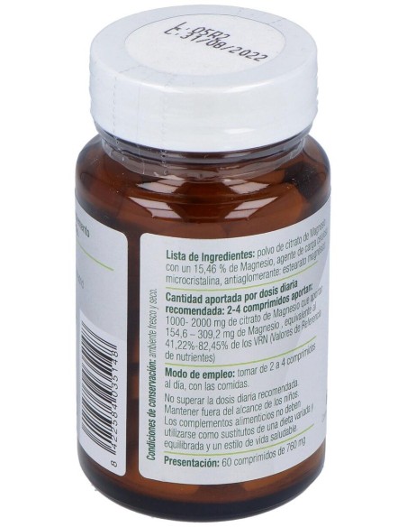 Mg 500 (Citrato De Magnesio) 60Comp. de El Granero