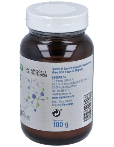 Epsolina Epsolax Sales De Epson (Sulf.Mg.) 100Gr. de El Granero