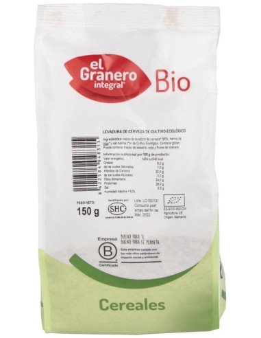 Levadura De Cerveza 150Gr. Bio de El Granero