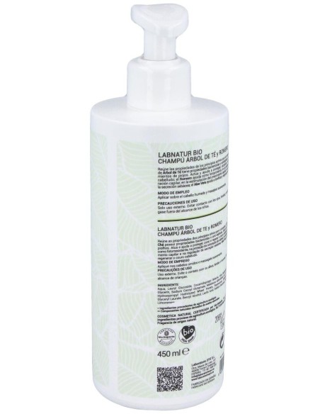 Champu Arbol Del Te Y Romero 450Ml. Bio de Labnatur Bio