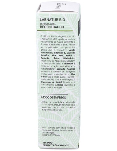 Serum Facial Regenerador Centella Asiatica 30M Bio de Labnatur Bio