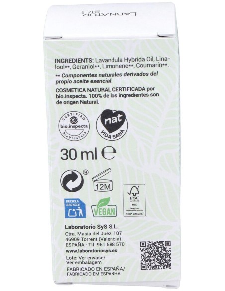 Lavanda Aceite Esencial 30Ml. Bio de Labnatur Bio