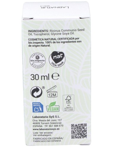 Ricino Aceite 30Ml.+ Kit Rimel de Labnatur Bio